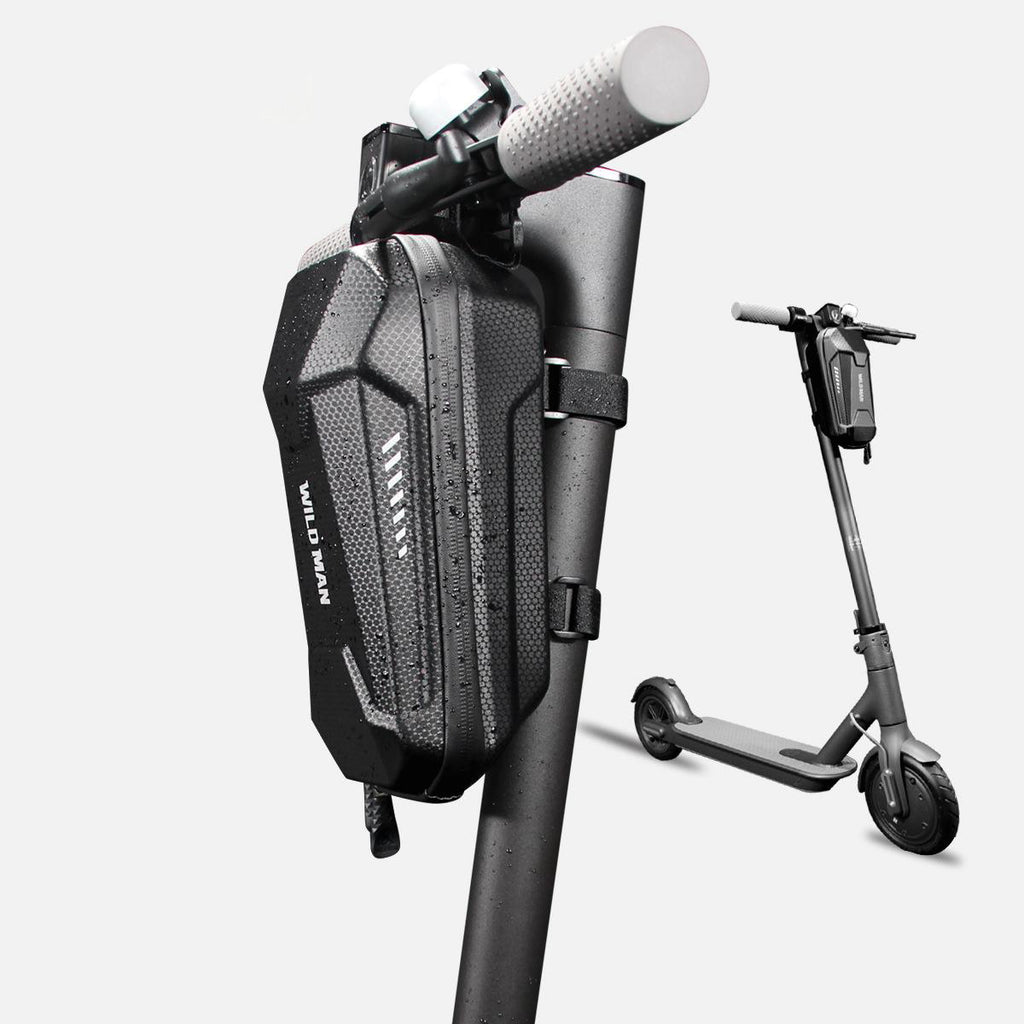 WILD MAN EVA Hard Shell Handlebar Bag – Waterproof Front Bag for Electric Scooters & Bikes