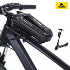 WILD MAN Bicycle EVA Hard Shell Front Beam Bag, Mountain Bike Upper Pipe Bag, Electric Scooter Bag
