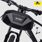 WILD MAN 3.5L Bicycle Handlebar Bag, EVA Hard Shell Electric Scooter Bag
