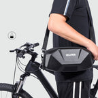 WILD MAN 3.5L Bicycle Handlebar Bag, EVA Hard Shell Electric Scooter Bag