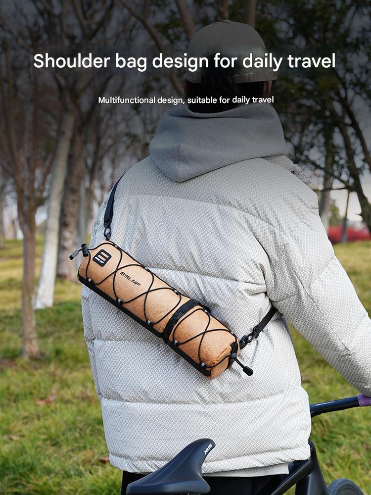 ESLNF Bicycle Bag, Road Bicycle Front Beam Bag, Front Bag Shoulder Bag, Multifunctional Fully Waterproof Front Bag