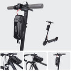 WILD MAN Bicycle EVA Hard Shell Front Beam Bag, Mountain Bike Upper Pipe Bag, Electric Scooter Bag