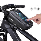WILD MAN Bicycle Phone Bag, EVA Hard Shell Cross Border Mountain Front Beam Bag, Riding Rain proof Touchscreen Upper Bag