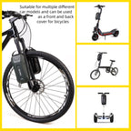 WILD MAN Electric Scooter Front Bag EVA Hard Shell Quick-Release Handlebar Bag for Foldable E-Bikes