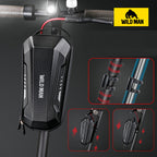 WILD MAN Quick-Release Handlebar Bag 2L/3L for Bicycle  Electric Scooters & Foldable E-Bikes