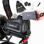 WILD MAN Rear Rack Bike Bag, Waterproof EVA Hard Shell Trunk Bag, Bicycle & E-Bike Tail Bag, Cycling Gear Storage Pack