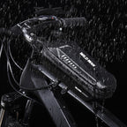 WILD MAN Bicycle EVA Hard Shell Front Beam Bag, Mountain Bike Upper Pipe Bag, Electric Scooter Bag