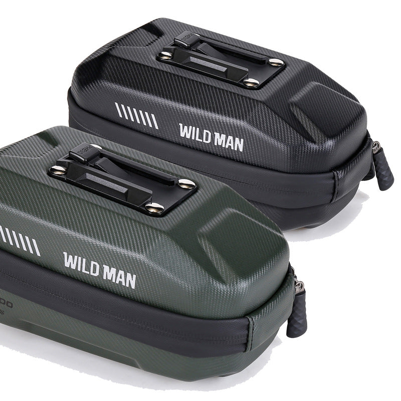 WILD MAN Bicycle Tail Bag, Mountain Bike EVA Hard Shell Tail Bag , Road Bikes Saddle Bag