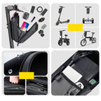 WILD MAN Quick-Release Handlebar Bag 2L/3L for Bicycle  Electric Scooters & Foldable E-Bikes