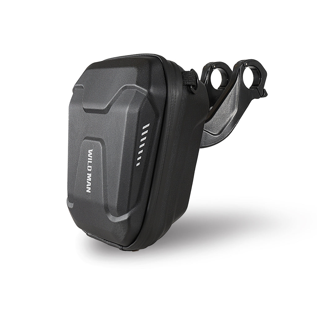 WILD MAN Bicycle EVA Hard Shell Handlebar Bag, Electric Scooters Bag Road Bike First Bag