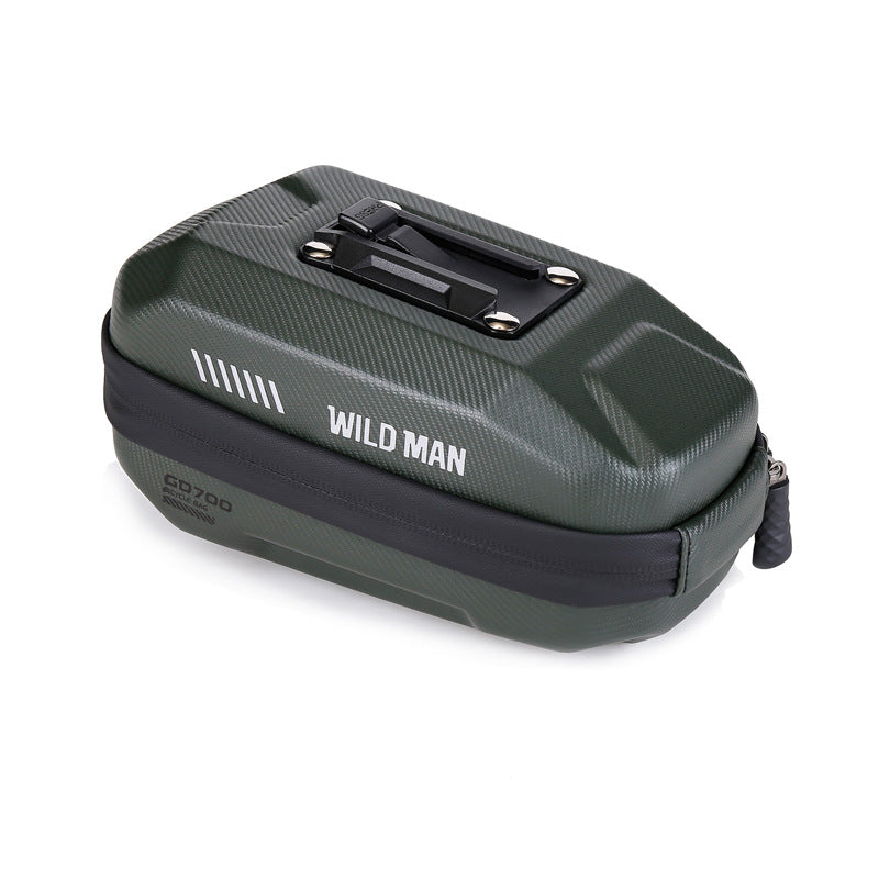 WILD MAN Bicycle Tail Bag, Mountain Bike EVA Hard Shell Tail Bag , Road Bikes Saddle Bag