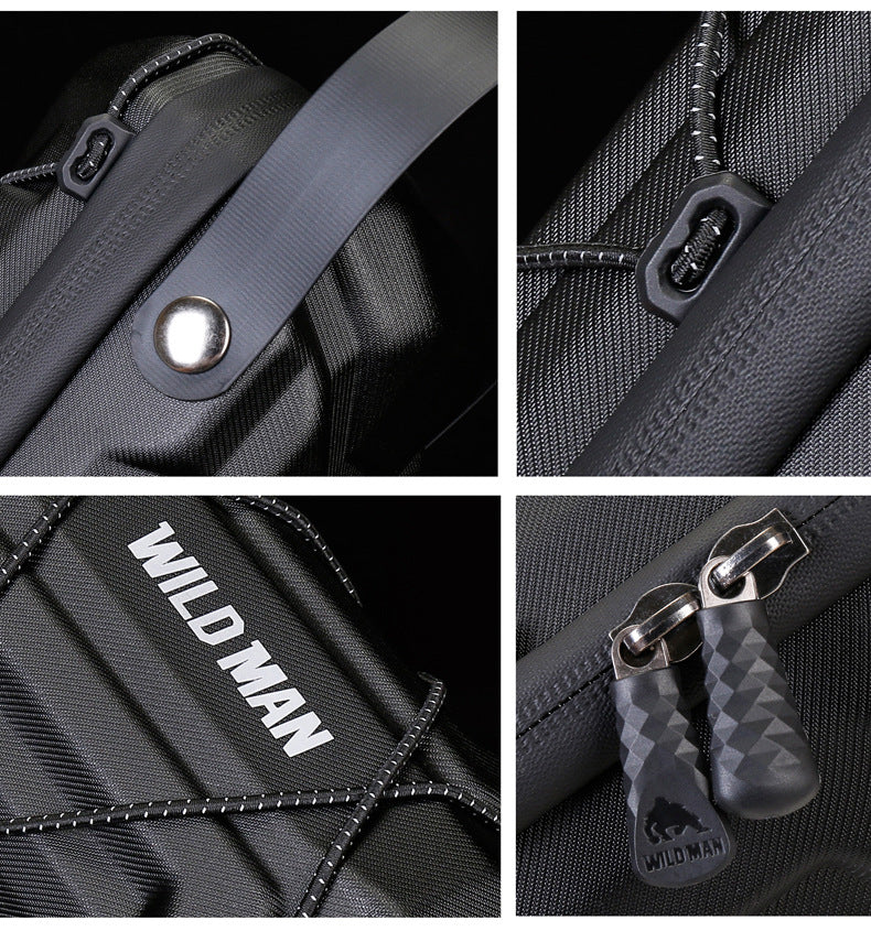 WILD MAN Electric Scooter EVA Hard Shell Bag, Bicycle Head Bag, Folding Bicycle First Quick Release Bag