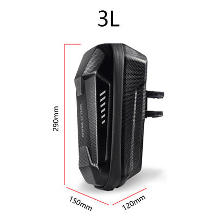 WILD MAN EVA Hard Shell Bike Handlebar Bag | Waterproof Front Bag for Bicycle, Folding Bike & Electric Scooter