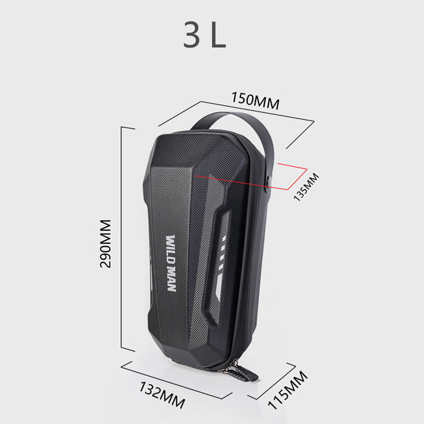 WILD MAN Quick-Release Handlebar Bag 2L/3L for Bicycle  Electric Scooters & Foldable E-Bikes