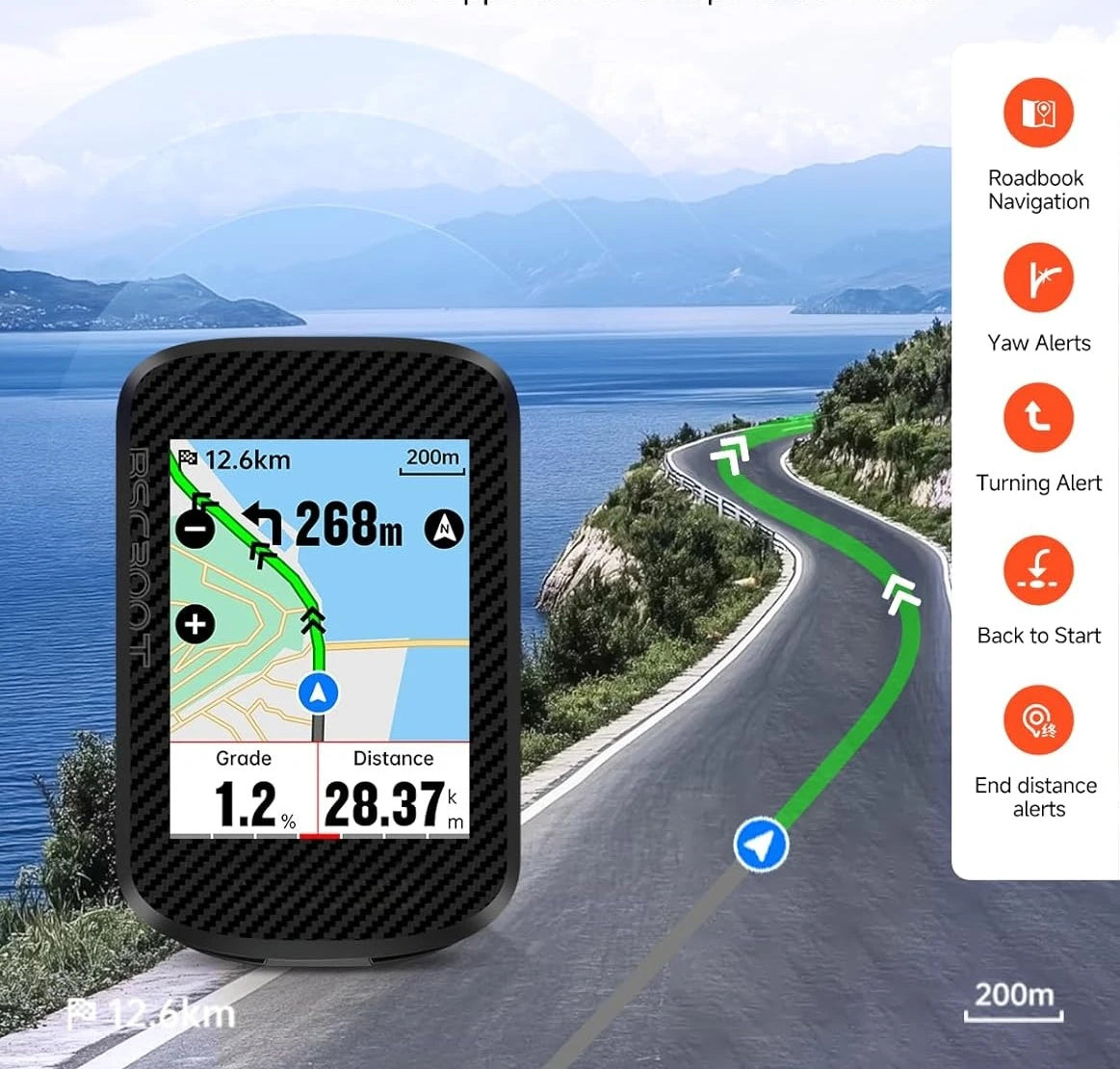 IGPSPORT BSC300T Wireless Bike Computer GPS, Touchscreen Offline MAP Navigation Off Course Warning Compatible BSC300T Wireless Bike Computer GPS, Touchscreen Offline MAP Navigation Off Course Warning Compatible