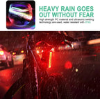 Bicycle Tail Light 600/750 mah Memory Mode Rainbow Warning  Helmet Scooter Taillight