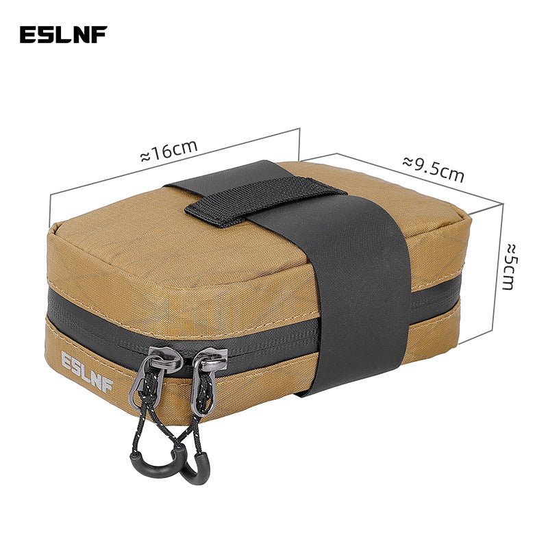 ESLNF Quick Locking Bike Saddle Bag Waterproof Portable Road Bicycle Rear Bag Ultralight MTB Storage Bag
