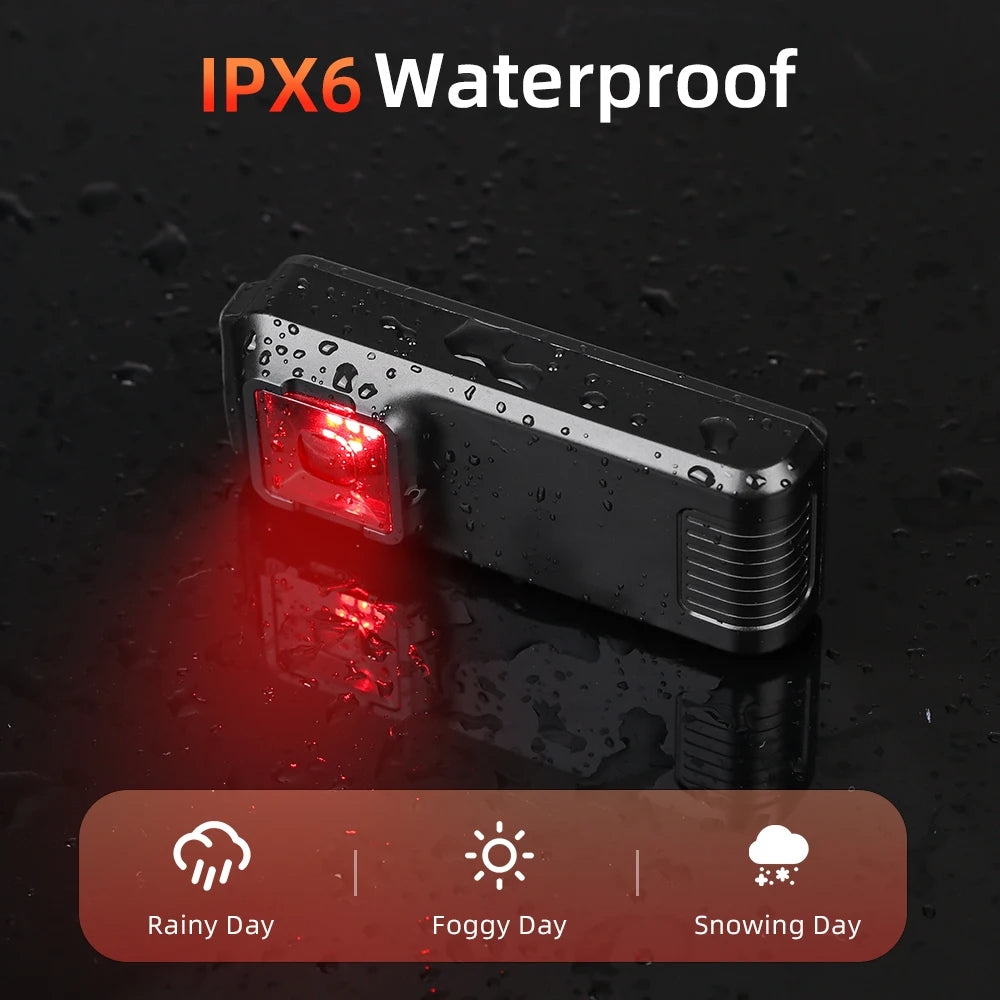 Bicycle Rearview Radar Cycling Radar Tail Light Brake Sensing Lamp