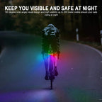 Bicycle Tail Light 600/750 mah Memory Mode Rainbow Warning  Helmet Scooter Taillight