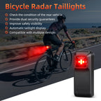 Bicycle Rearview Radar Cycling Radar Tail Light Brake Sensing Lamp