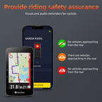 Bicycle Rearview Radar Cycling Radar Tail Light Brake Sensing Lamp