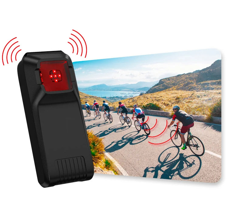 Bicycle Rearview Radar Cycling Radar Tail Light Brake Sensing Lamp
