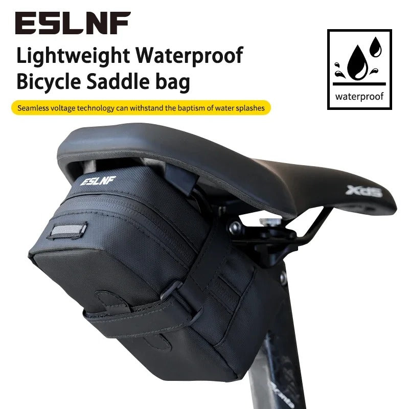 ESLNF Bicycle Bag Large Capacity Tail Rear Cycling Rear Seat Waterproof Saddle Bag MTB Road Bicycle Storage Bag