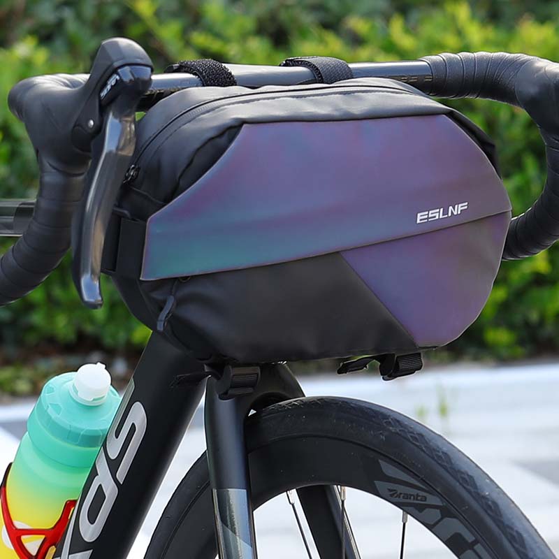 ESLNF Handlebar Bag Bicycle dazzling Bags Frame Pannier Bag Multifunction Portable Shoulder Bag