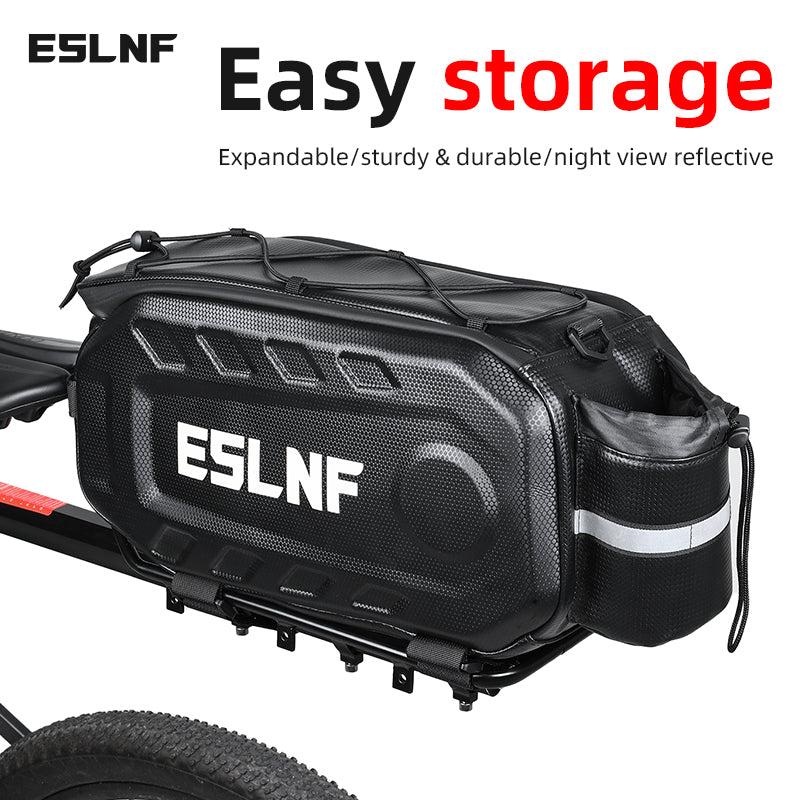 ESLNF 17L Bike Bag Bikcycle Riding After Carrying Bag Hard Shell EVA Waterproof Large Capacity