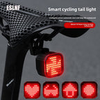 ESLNF Bicycle Custom Taillight, Waterproof Smart Sensor Automatic Switch Warning Light