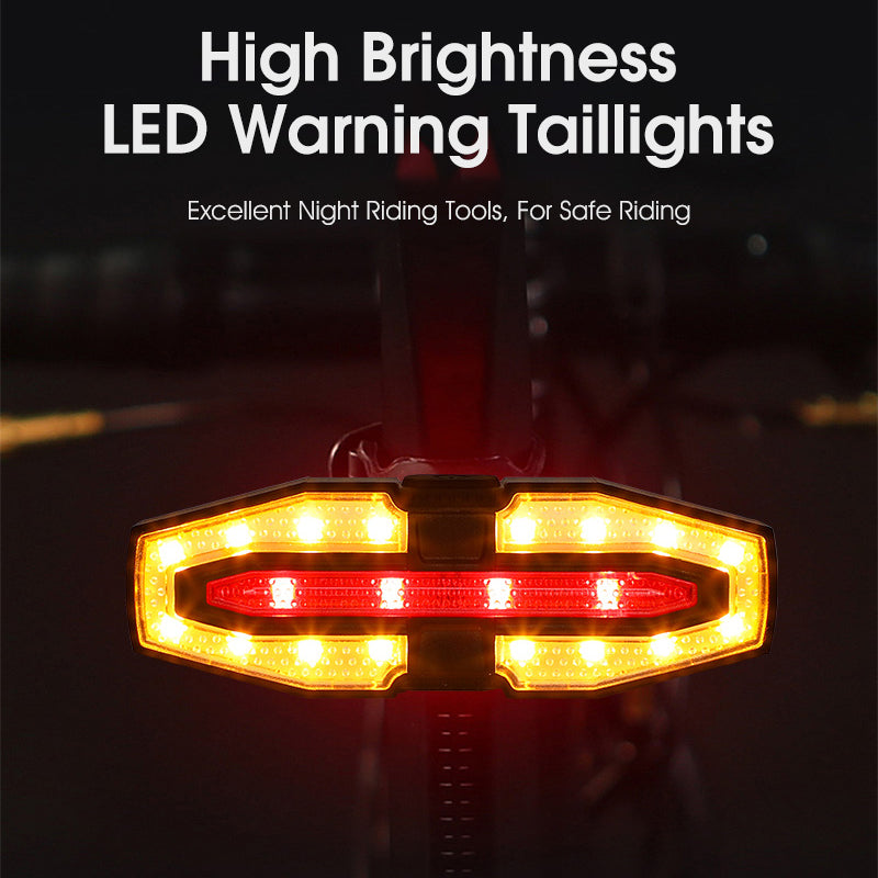 Bike Taillight Remote Control, Bicycle Turn Taillight  Cycling Warning Lamp Portable