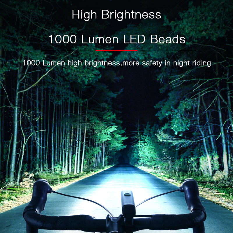 GIYO Bicycle Light 1000 Lumens , 4800mAh Cycling Headlight Waterproof Flashlight MTB Road Bike Accessories