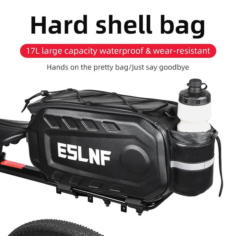 ESLNF 17L Bike Bag Bikcycle Riding After Carrying Bag Hard Shell EVA Waterproof Large Capacity