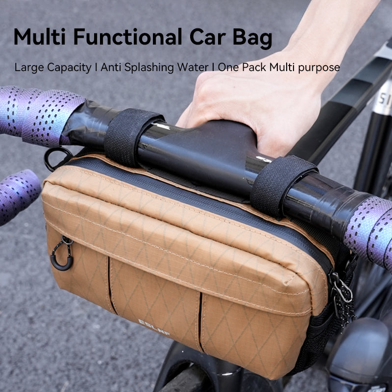 ESLNF Bicycle Handlebar Bike Bag BicyclePortable Bag Multifunction Shoulder Bag Bike Front Bag Accessories
