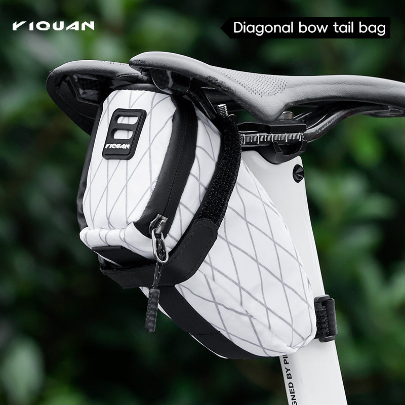 ESLNF Bicycle Saddle Bag Reflective Design Bicycle Seat Bag Waterproof Dustproof Bike Saddle Rear Tail Bag