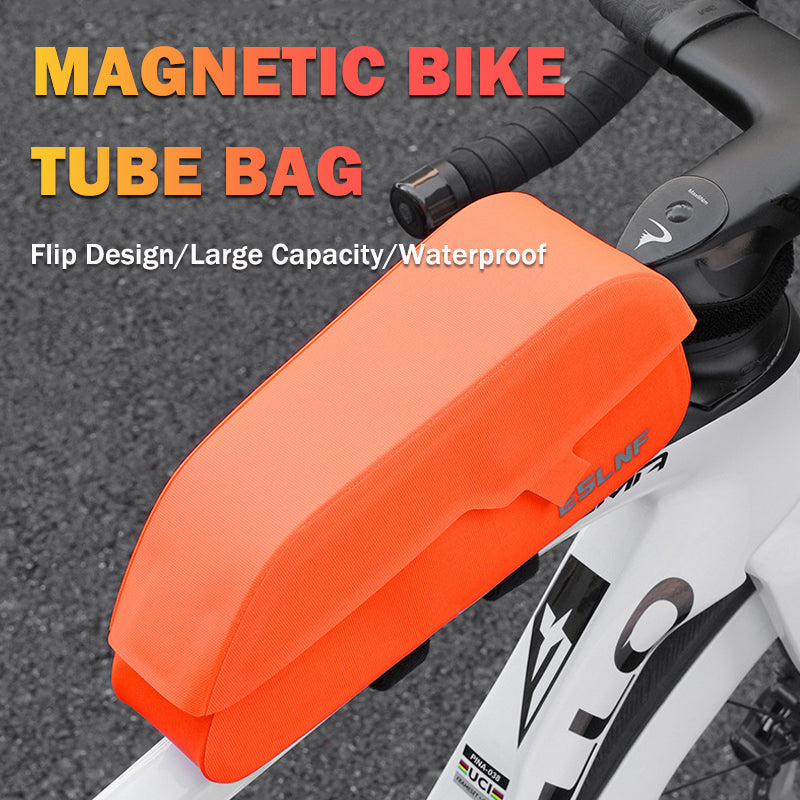 ESLNF Waterproof Flip Magnetic Bike Tube Bag Big Capacity Road Bicycle Frame Bag Wear-resistant MTB Storage Bag