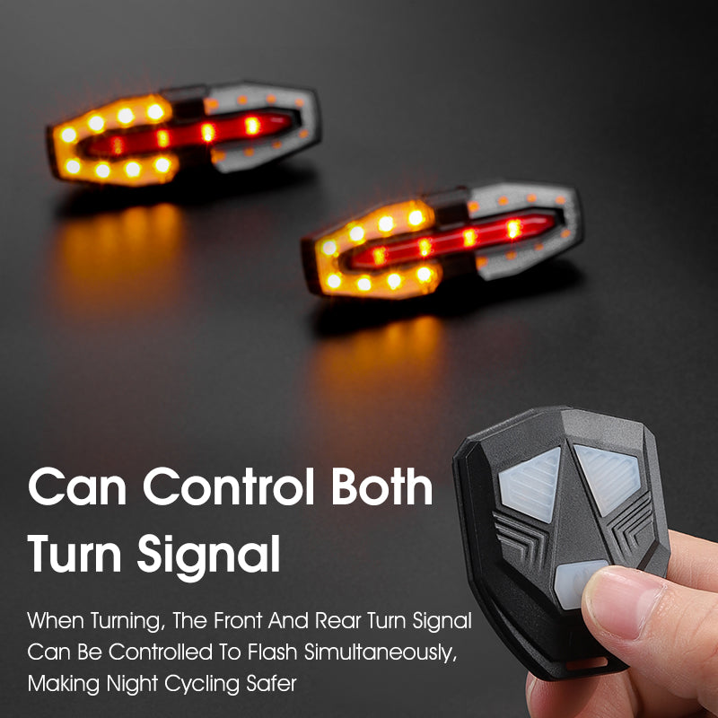 Bike Taillight Remote Control, Bicycle Turn Taillight  Cycling Warning Lamp Portable