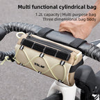 ESLNF Road Bike Folding Bike Riding Bag Large-capacity Bicycle Bag Fashion Bicycle Handlebar Bag Multi-functional Shoulder Bag