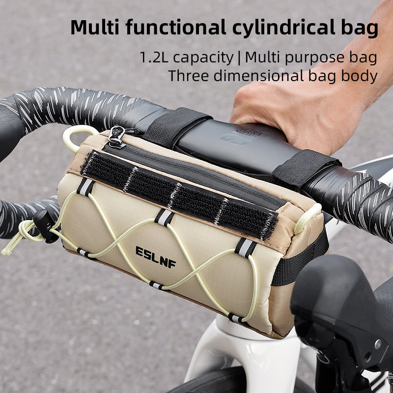 ESLNF Road Bike Folding Bike Riding Bag Large-capacity Bicycle Bag Fashion Bicycle Handlebar Bag Multi-functional Shoulder Bag