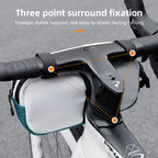 ESLNF Bike Handlebar Bag Bike Bag Portable Pannier Multi-purpose 2.5L Large Capacity Backpack Shoulder Messenger Crossbody Bag
