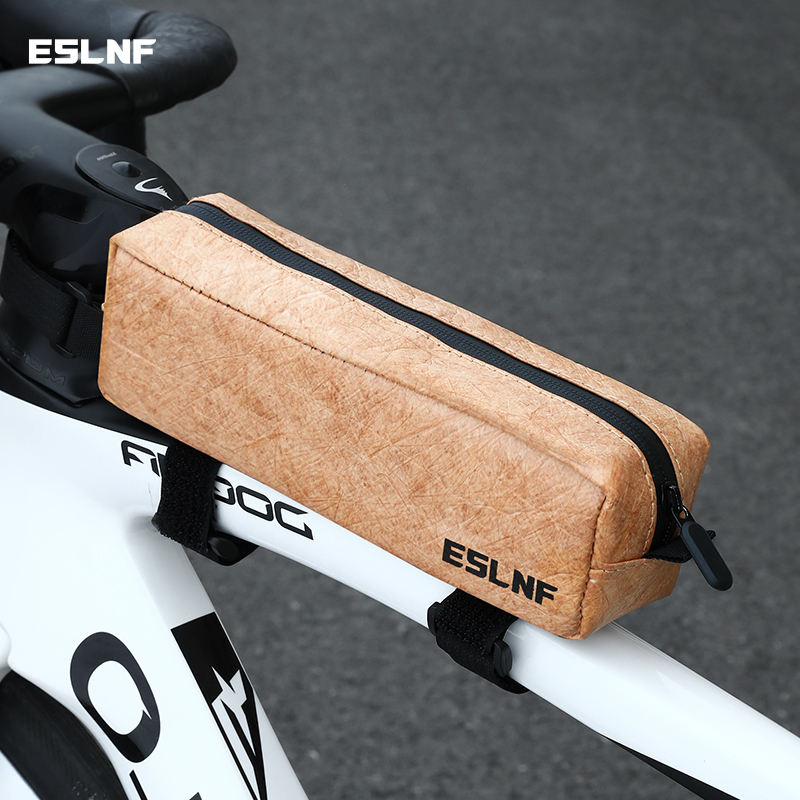 ESLNF Bicycle Front Beam Bag & Top Tube Bag Set - Head Tube Phone Pouch Included