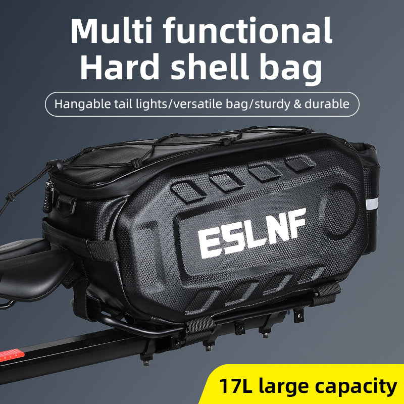 ESLNF 17L Bike Bag Bikcycle Riding After Carrying Bag Hard Shell EVA Waterproof Large Capacity