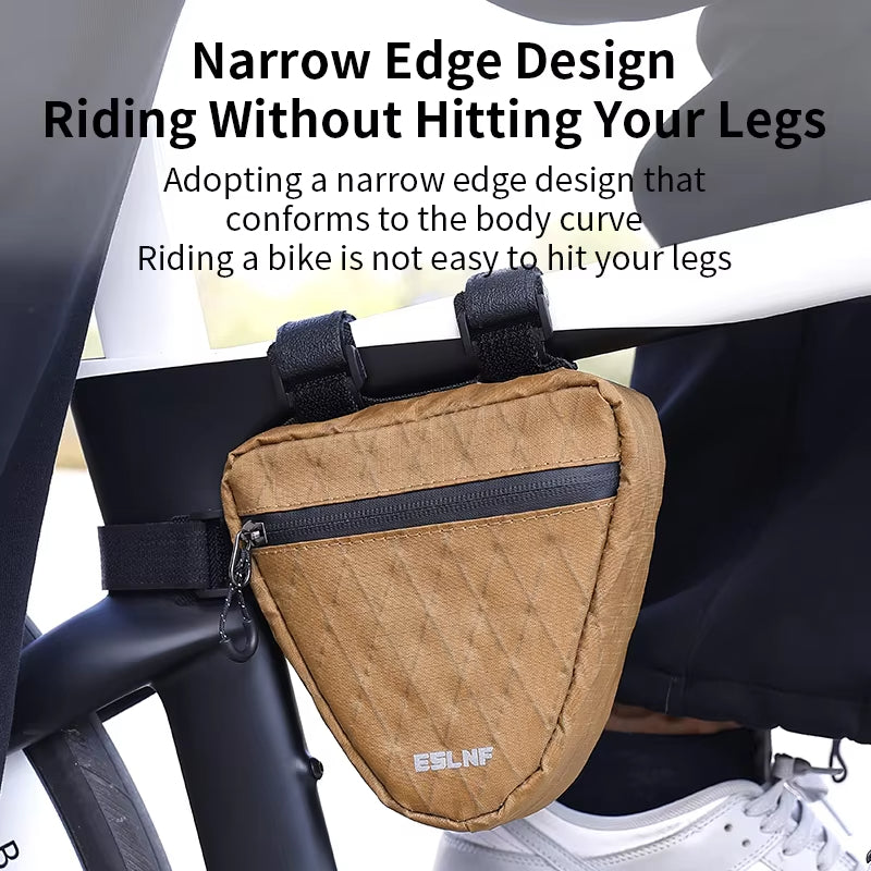 ESLNF Bike Triangle Frame Pack Small Compact Storage Tool Bag for Road Mountain Bike Bike Storage Triangle Bag