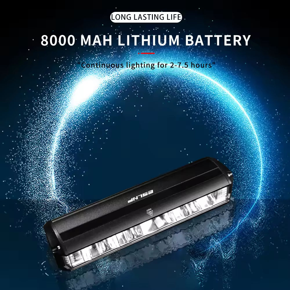 ESLNF 1000Lumen-3250 Lumen Bicycle Front Light, Outdoor Horizontal Bicycle Light