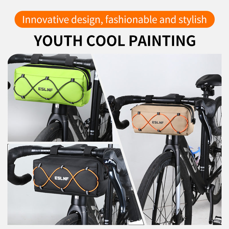 ESLNF Bicycle Front Bag Multifunction Outdoor Riding Handlebar Bag Waterproof Road Mountain Bike Front Bag