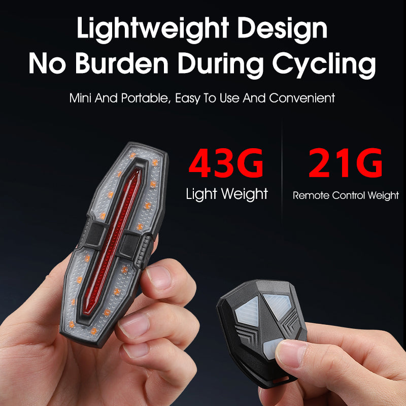 Bike Taillight Remote Control, Bicycle Turn Taillight  Cycling Warning Lamp Portable