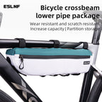 ESLNF Bike Frame Bag 2L Bicycle Under Tube Bag Triangle Bag Sided Bottom Binding Syste Yun-Lan Serios Bike Frame Front Tube Bag