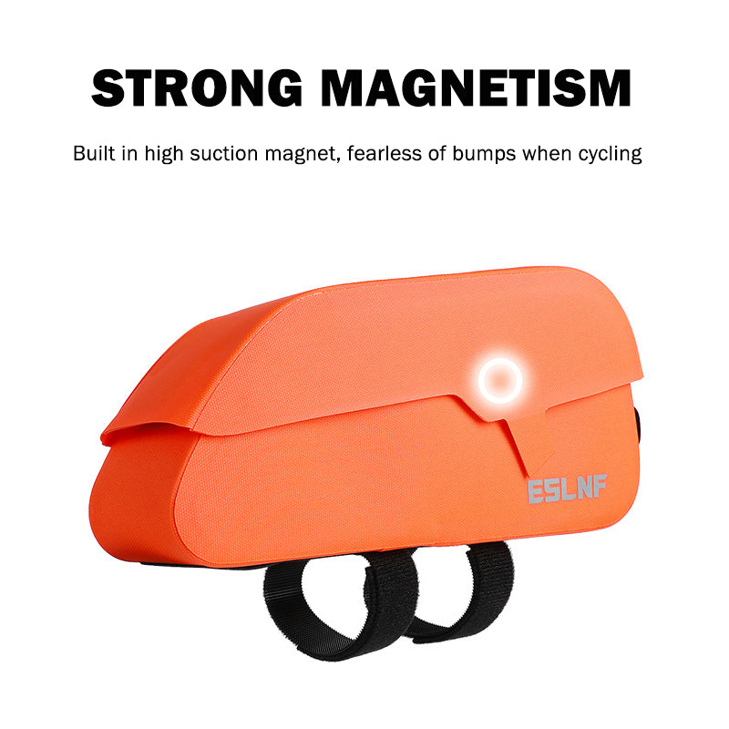 ESLNF Waterproof Flip Magnetic Bike Tube Bag Big Capacity Road Bicycle Frame Bag Wear-resistant MTB Storage Bag