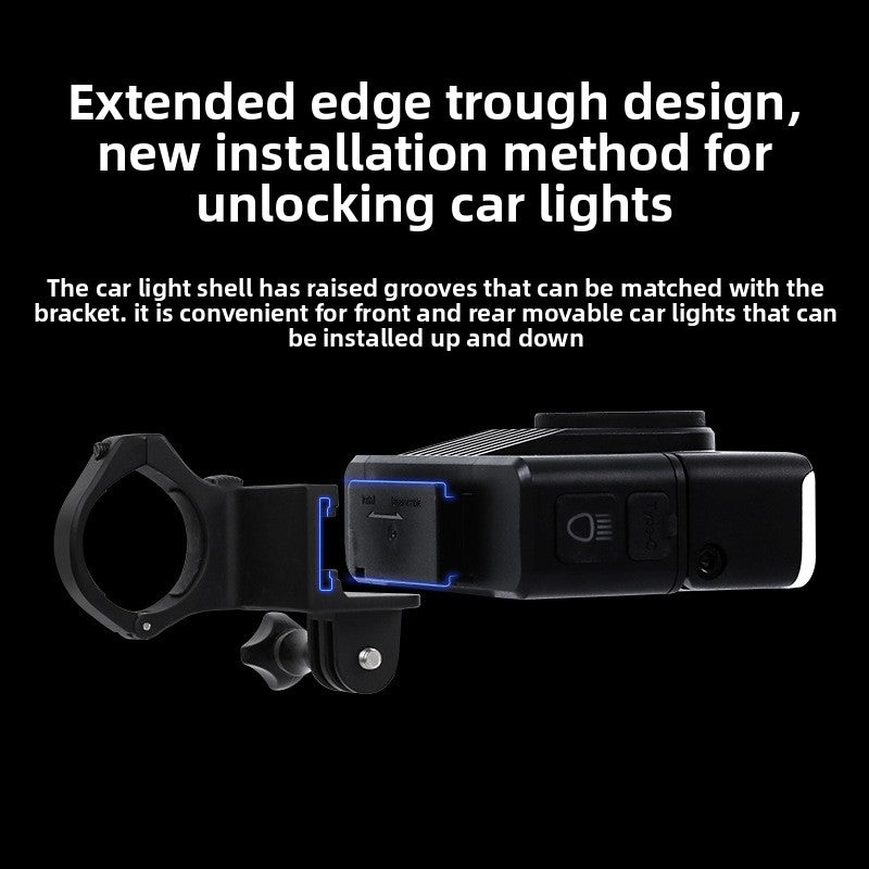 ESLNF Bicycle Light, Integrated Aero Road Handlebar Aero Road Bike Mounted Headlight