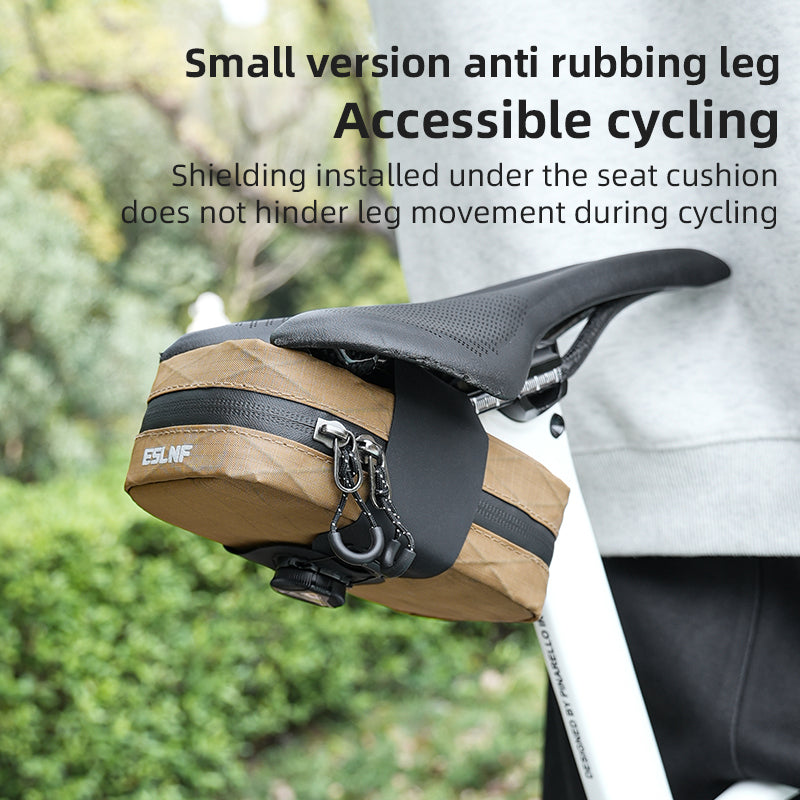 ESLNF Quick Locking Bike Saddle Bag Waterproof Portable Road Bicycle Rear Bag Ultralight MTB Storage Bag